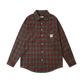 Classic Plaid & Solid Long Sleeve Trousers