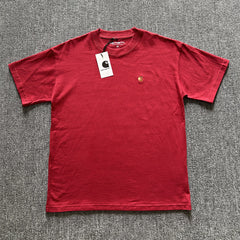 Classic Premium Solid Color Crewneck - Men's Clean Fit Embroidered Tee