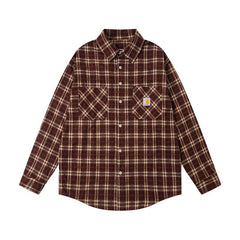 Classic Plaid & Solid Long Sleeve Trousers