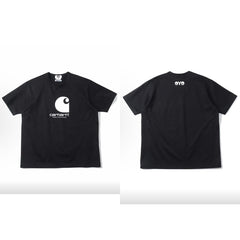 Workwear Inspired Heavyweight Cotton Printed T-Shirt