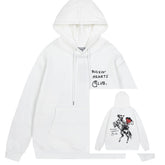 Alternative Skate Culture Fleece Hoodie | Relaxed Fit Grunge Aesthetic