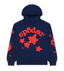Sp5der Beluga Hoodie Navy/Red