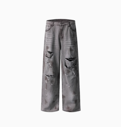 Street Hip-Hop Straight-Leg Pants