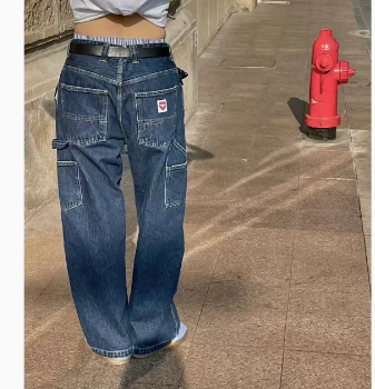 Carhartt WIP Nash Washed Denim Cargo Pants – Double Knee Utility Jeans