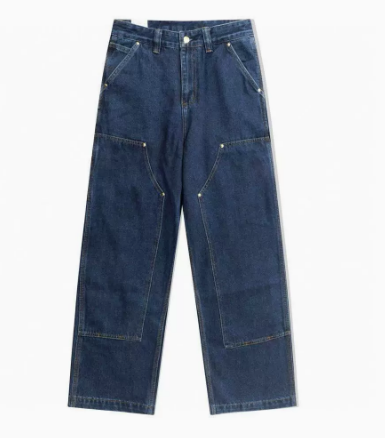Carhartt WIP Nash Washed Denim Cargo Pants – Double Knee Utility Jeans