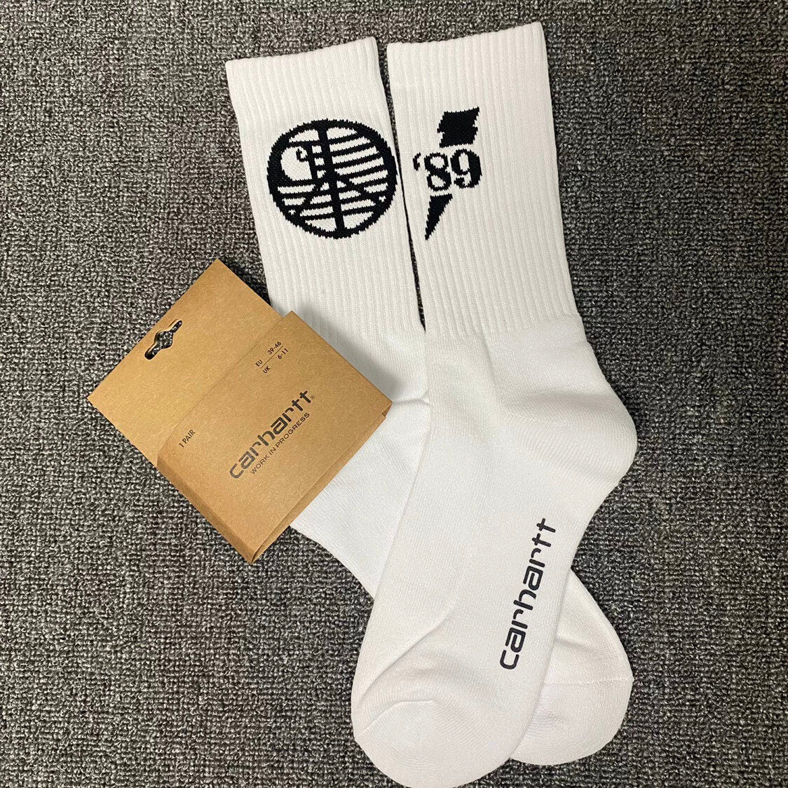 Classic Solid Color Crew Socks for Men & Women | Cushioned Sports & Casual Socks