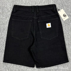 Premium Heavyweight Faded Denim Utility Shorts for Men