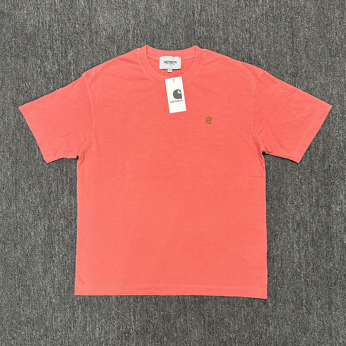 Retro Distressed Solid Color Heavy Cotton Tee