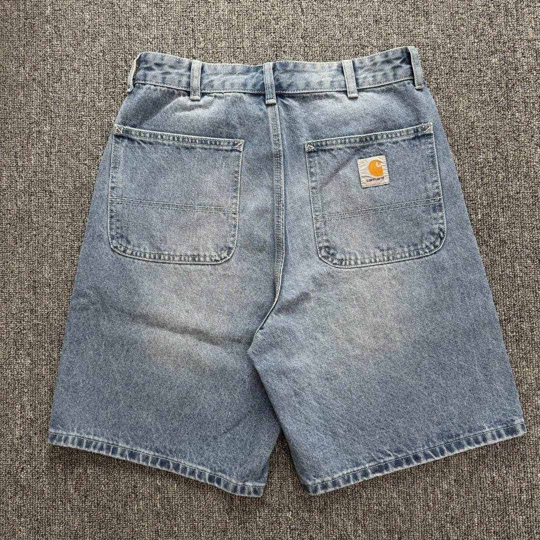 Heavyweight Relaxed Fit Utility Denim Shorts