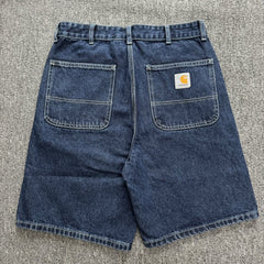 Minimalist Carpenter Denim Cargo Shorts | Heavy Cotton Relaxed Fit