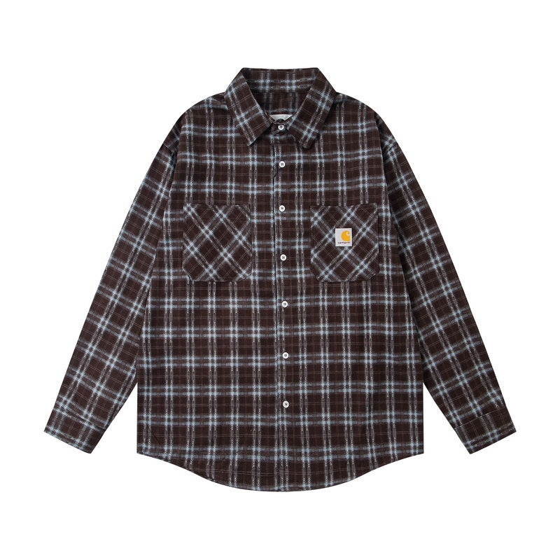 Retro Relaxed Fit Utility Cargo Shirt