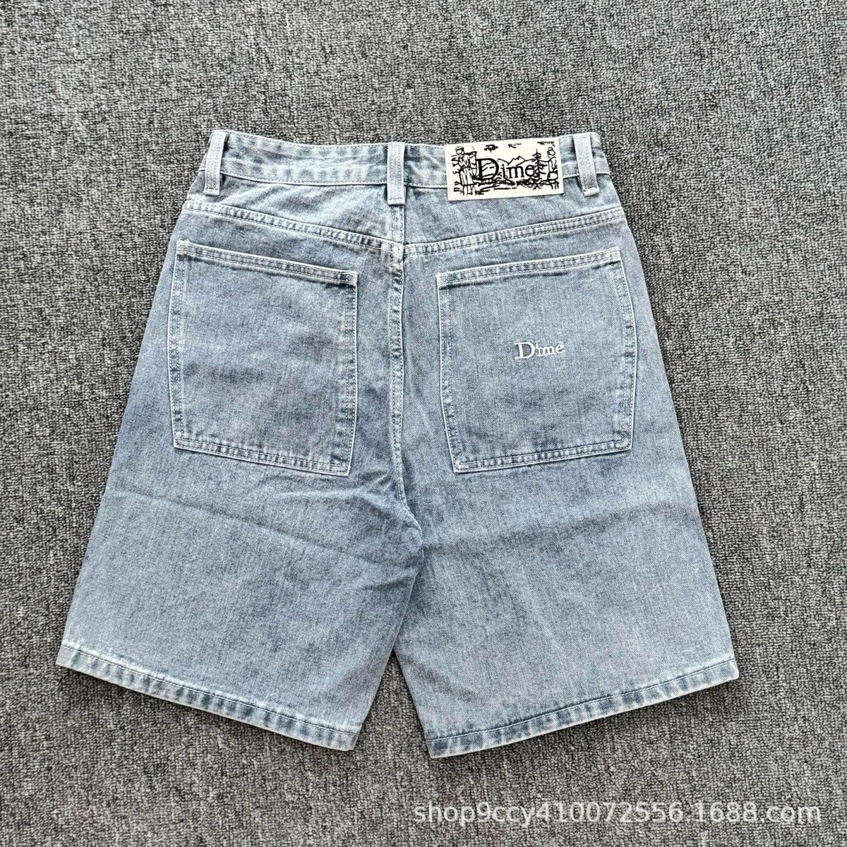 Premium Heavyweight Multi-Pocket Denim Cargo Shorts