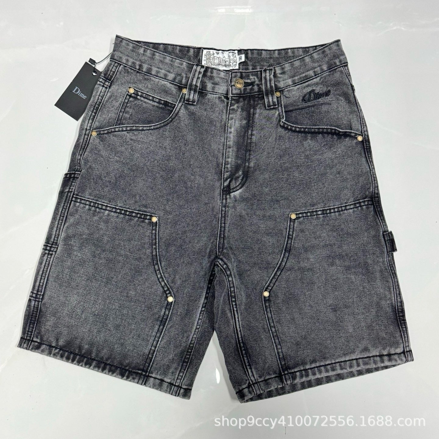 Rugged Flex Workwear Styled Denim Jorts