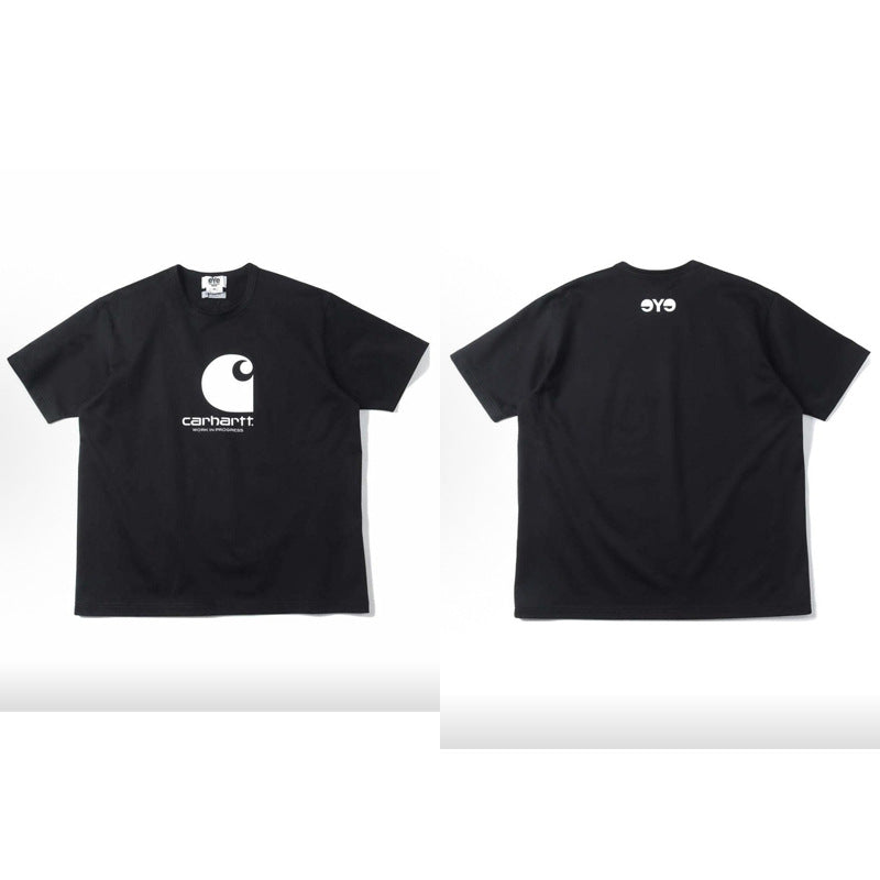 Workwear Inspired Heavyweight Cotton Printed T-Shirt