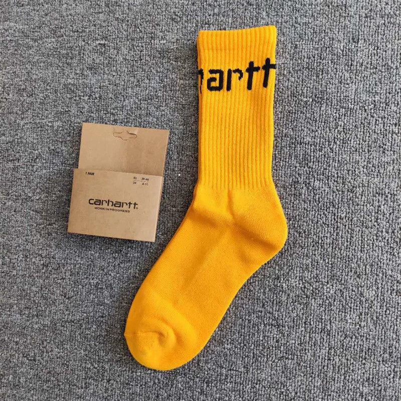 Classic Solid Color Crew Socks for Men & Women