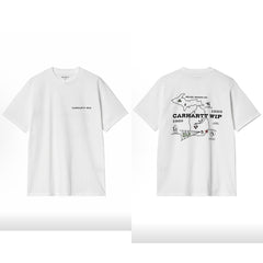 Workwear Inspired Heavyweight Cotton Printed T-Shirt