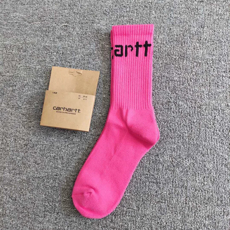 Classic Solid Color Crew Socks for Men & Women
