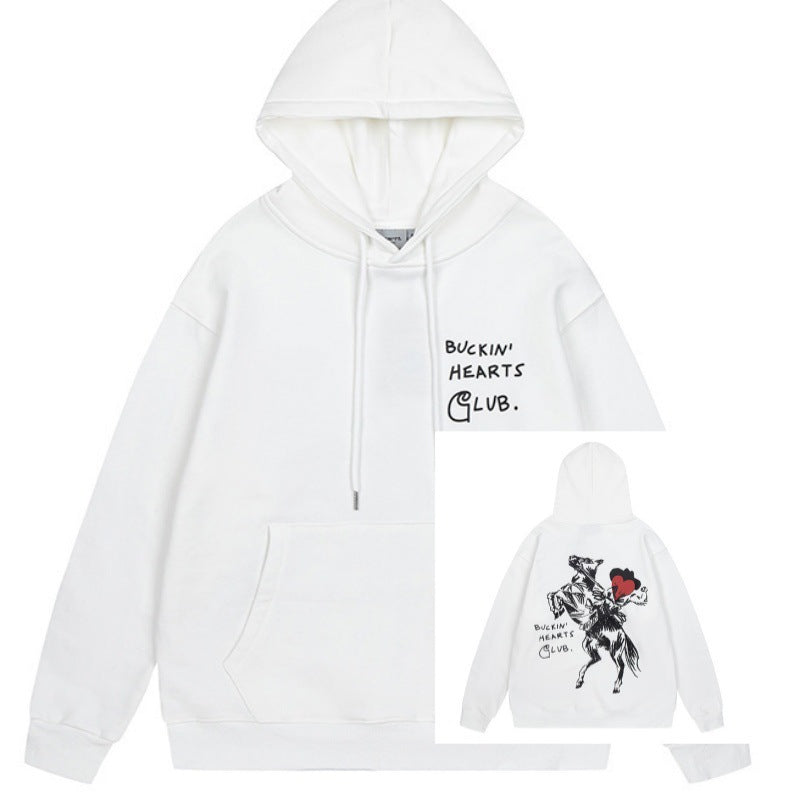 Alternative Skate Culture Fleece Hoodie | Relaxed Fit Grunge Aesthetic