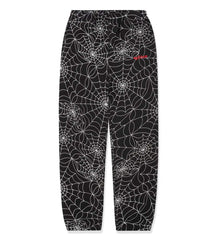 Sp5der Embroidered AOP Sweatpants Black