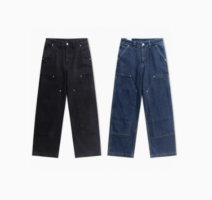 Carhartt WIP Nash Washed Denim Cargo Pants – Double Knee Utility Jeans