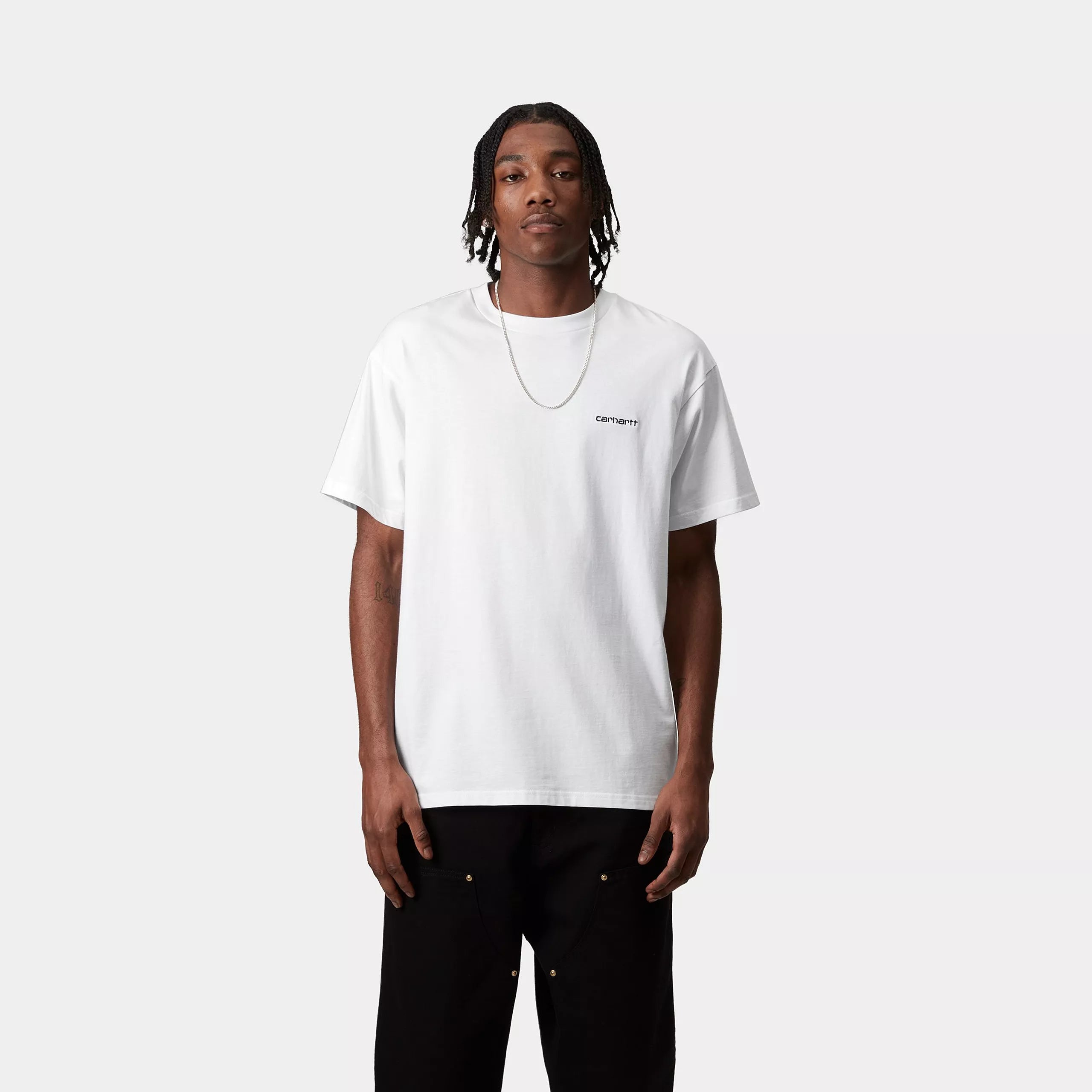 S/S Script Embroidery T-Shirt